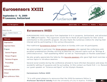 Tablet Screenshot of eurosensors09.ch